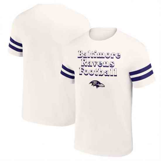 Men Baltimore Ravens Cream X Darius Rucker Collection Vintage T Shirt
